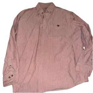 Preowned Gander Mountain Guide Series Men’s Shirt Sz L Pink Cotton Button Down